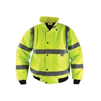 Scan Hi-Vis Yellow Bomber Jacket