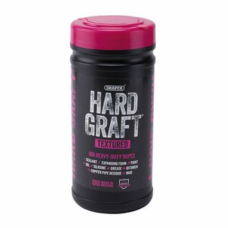 Draper 12435 Draper Hard Graft Multipurpose Textured Wipes (Tub of 100)