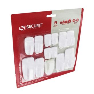 Securit S6493 Removable Square Hook &amp; Strips