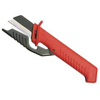 Knipex VDE Cable Knife with Hinged Blade Guard