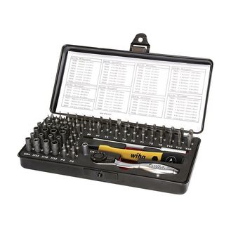 Wiha ESD Micro-bit Set, 66 Piece (inc. Case)