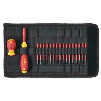 Wiha SoftFinish® electric slimVario Screwdriver Set, 19 Piece