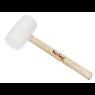 BlueSpot Tools White Rubber Mallet 454g (16oz)