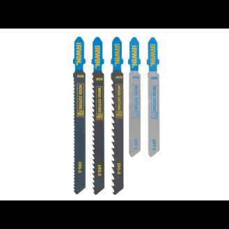 IRWIN® HCS/HSS T-Shank Jigsaw Blade Set, 5 Piece