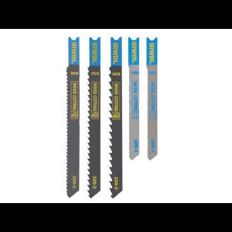 IRWIN® HCS/HSS U-Shank Jigsaw Blade Set, 5 Piece