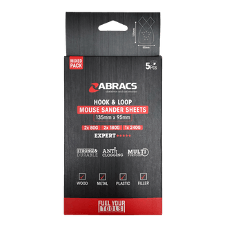 Abracs MSMIX5 Mouse Sander Sheet Pack 5