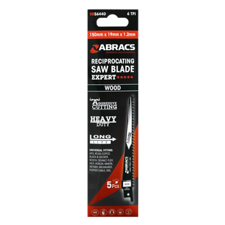 Abracs RBS644D Reciprocating Saw Blade for Wood Clean Cut