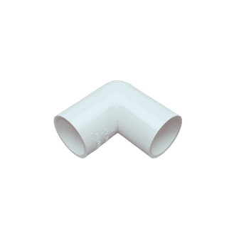 Davant EOS05W Overflow Knuckle 90° Bend White