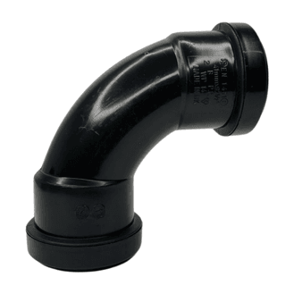 Davant Push Fit Swept Bend 91.25° Black