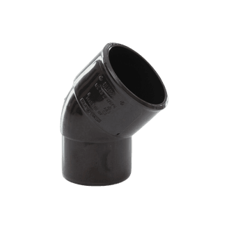 Davant Solvent Weld Spigot 45° Bend Black