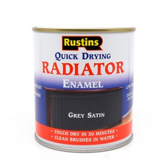 Rustins Quick Dry Radiator Paint Grey Satin