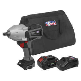 Sealey Cordless Impact Wrench Kit 20V 4Ah SV20 Series CP20VXIWKIT