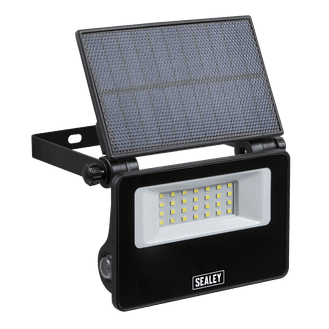 Sealey Extra-Slim Solar Floodlight with Wall Bracket 20W SMD LED LED20S