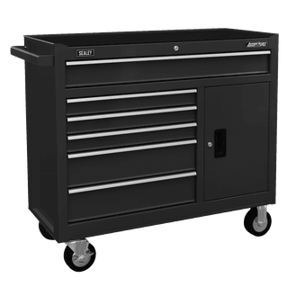 Sealey Rollcab 6 Drawer with Ball Bearing Slides - Black AP4106B