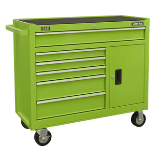 Sealey Rollcab 6 Drawer with Ball Bearing Slides - Green AP4106HV