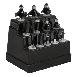 Sealey Router Bit Set 12pc 1/4" Shank AK9912