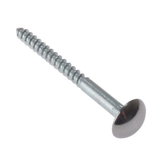 ForgeFix Mirror Screws, Chrome Domed Top, ZP