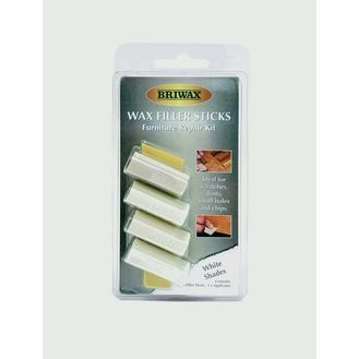 Briwax BWSWSWHT Wax Filler Sticks White