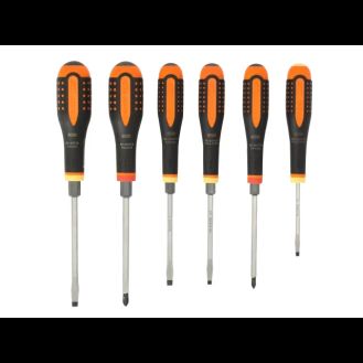 Bahco BE-9881TB ERGO™ Through Blade Screwdriver Set, 6 Piece