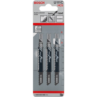 Bosch 2608630566 U111C Jigsaw Blade Basic Wood