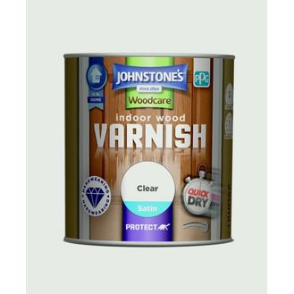 Johnstone's Indoor Wood Varnish - Clear Satin