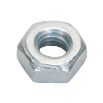Sealey SN3 Steel Nut M3 Zinc DIN 934 Pack of 100