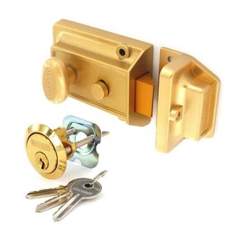 Securit B1740KA Champagne Finish Standard Nightlatch