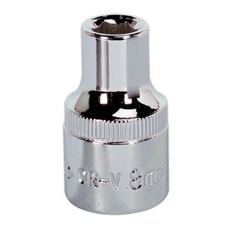 Sealey SP1208 WallDrive&amp;reg; Socket 8mm 1/2"Sq Drive Fully Polished