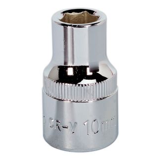 Sealey SP1210 WallDrive&amp;reg; Socket 10mm 1/2"Sq Drive Fully Polished