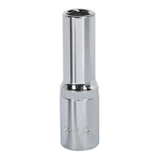 Sealey SP1212D WallDrive&amp;reg; Socket 12mm Deep 1/2"Sq Drive Fully Polished