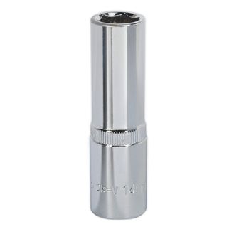 Sealey SP1214D WallDrive&amp;reg; Socket 14mm Deep 1/2"Sq Drive Fully Polished