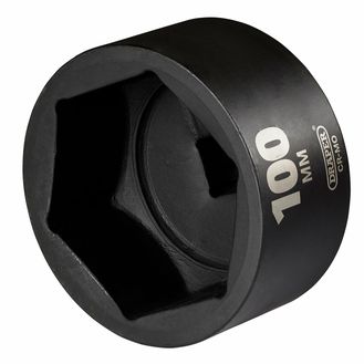 Draper 08510 Draper HI-TORQ&amp;#174; Impact Socket, 1" Square Drive, 100mm - 08510 - 6-Point CR-MO Steel