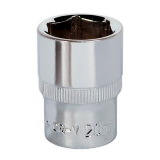 Sealey SP1220 WallDrive&amp;reg; Socket 20mm 1/2"Sq Drive Fully Polished