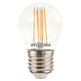 Sylvania 29491 Retro Ball Lamp Clear 470 Lumen E27 Es Dimmable