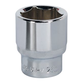 Sealey SP1226 WallDrive&amp;reg; Socket 26mm 1/2"Sq Drive Fully Polished