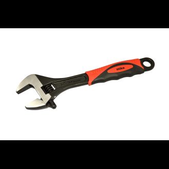 Hilka 12" (300mm) Soft Grip Wide Jaw (40mm) Adjustable Wrench