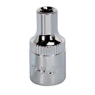 Sealey SP1404 WallDrive&amp;reg; Socket 4mm 1/4"Sq Drive Fully Polished