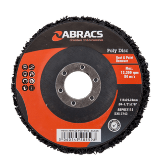 Abracs ABPOLY115 Rust + Paint Removal Disc
