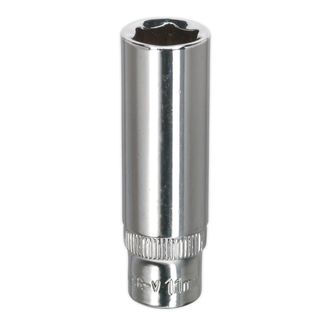Sealey SP1411D WallDrive&amp;reg; Socket 11mm Deep 1/4"Sq Drive Fully Polished