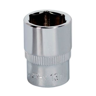 Sealey SP1413 WallDrive&amp;reg; Socket 13mm 1/4"Sq Drive Fully Polished