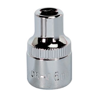 Sealey SP3806 WallDrive&amp;reg; Socket 6mm 3/8"Sq Drive Fully Polished