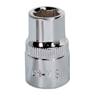 Sealey SP3809 WallDrive&amp;reg; Socket 9mm 3/8"Sq Drive Fully Polished
