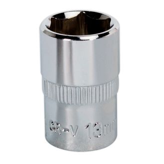 Sealey SP3813 WallDrive&amp;reg; Socket 13mm 3/8"Sq Drive Fully Polished