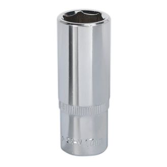 Sealey SP3817D WallDrive&amp;reg; Socket 17mm Deep 3/8"Sq Drive Fully Polished