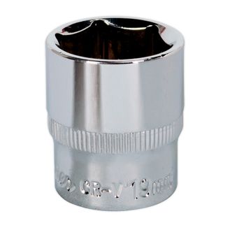 Sealey SP3819 WallDrive&amp;reg; Socket 19mm 3/8"Sq Drive Fully Polished
