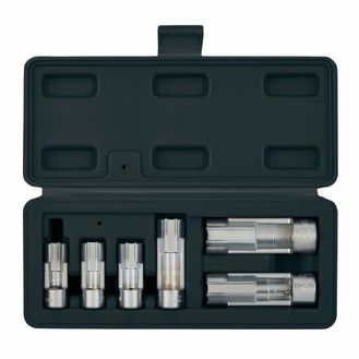 Draper 12401 Temperature Sensor Socket Set, 1/2" and 3/8" Sq. Dr. (6 Piece)