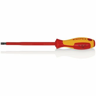 Draper 18796 KNIPEX 98 20 65 VDE Insulated Slotted Screwdriver, 6.5 x 150mm