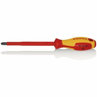 Draper 18804 KNIPEX 98 24 03 VDE Insulated Screwdriver, PH3 x 150mm
