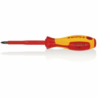 Draper 57557 KNIPEX 98 25 02 VDE Insulated Pozidriv&amp;#174; Screwdriver, PZ2 x 100mm