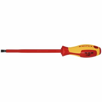 Draper 18797 KNIPEX 98 20 80 VDE Insulated Slotted Screwdriver, 8.0 x 175mm